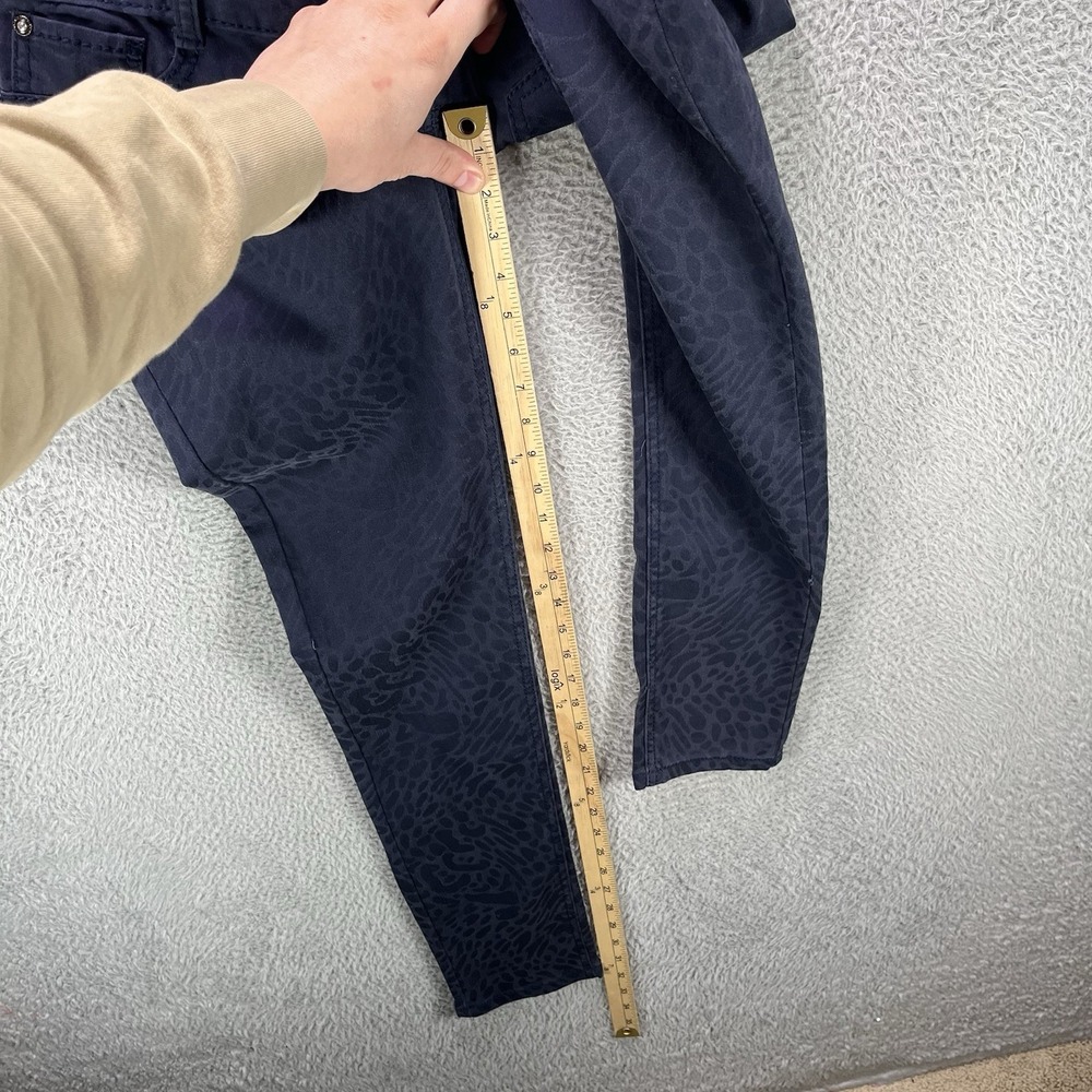 Maurices Jegging Pants Size Small Blue Cheetah Print Denim Stretch Flex NWT - Picture 10 of 13